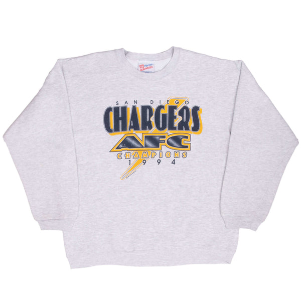 Vintage Nfl San Diego Chargers Afc Champions 1994 Sweatshirt Size Large Made In Usa