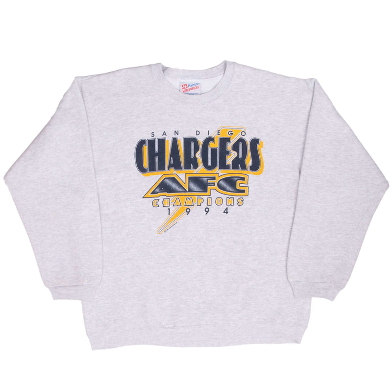 Vintage Nfl San Diego Chargers Afc Champions 1994 Sweatshirt Size Large Made In Usa