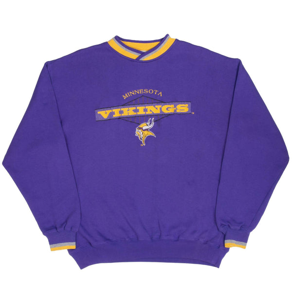 Vintage Nfl Minnesota Vikings Embroidered Starter Sweatshirt 1990S Size Large