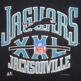 Vintage NFL Jacksonville Jaguars Banned Logo Tee Shirt 1993 Size Medium Made In USA With Single Stitch Sleeves