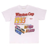 Vintage Nascar Winston Cup 1993 Daytona To Atlanta Tee Shirt XL Made In Usa With Single Stitch Sleeves