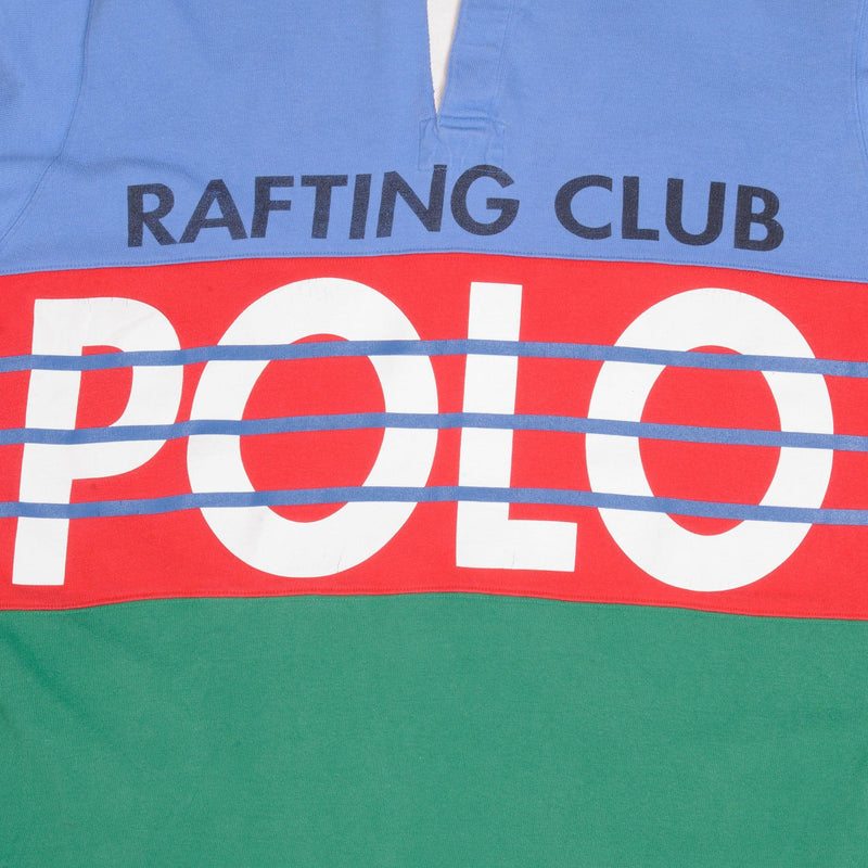 Vintage Polo Ralph Lauren Rafting Club Long Sleeve Polo Shirt 1990S Size Large