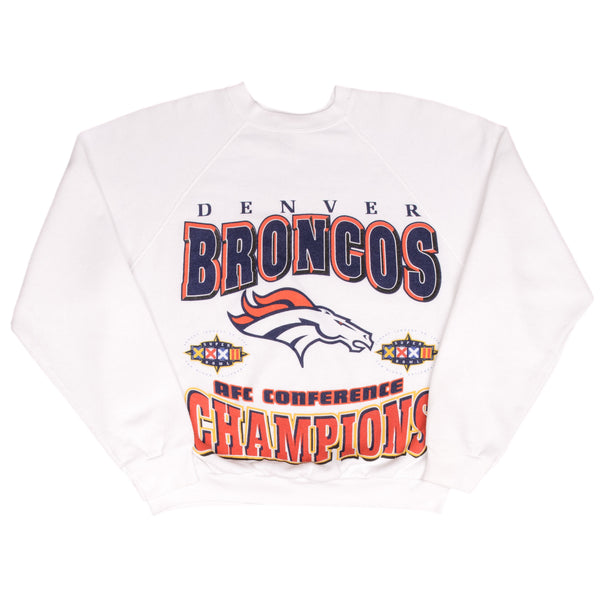 Vintage Nfl Denver Broncos AFC Champions 1997 Sweatshirt Size Large