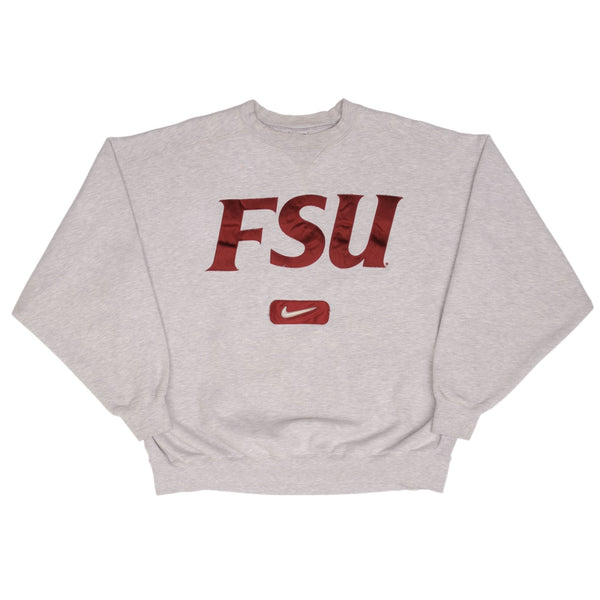 Vintage Nike Ncaa Fsu Florida State University Sweatshirt 1990S Size XL