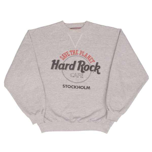 Vintage Hard Rock Cafe London White Sweatshirt 1980S Size Large