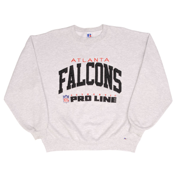 Vintage Nfl Atlanta Falcons 1990S Russell Grey Sweatshirt Size XL Made In USA