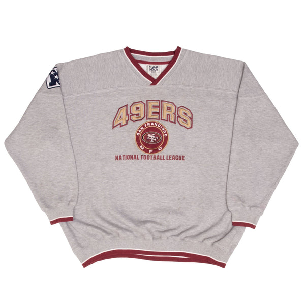 Vintage NFL San Francisco 49Ers 1990S Grey Sweatshirt Size XL