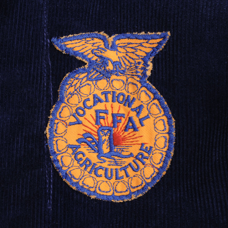 Vintage FFA Nebraska Burwel Vocational Agriculture Corduroy Jacket 1960S Size 42 Made In USA