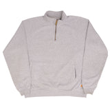 Carhartt Quarter Zip Grey Sweatshirt Size Large