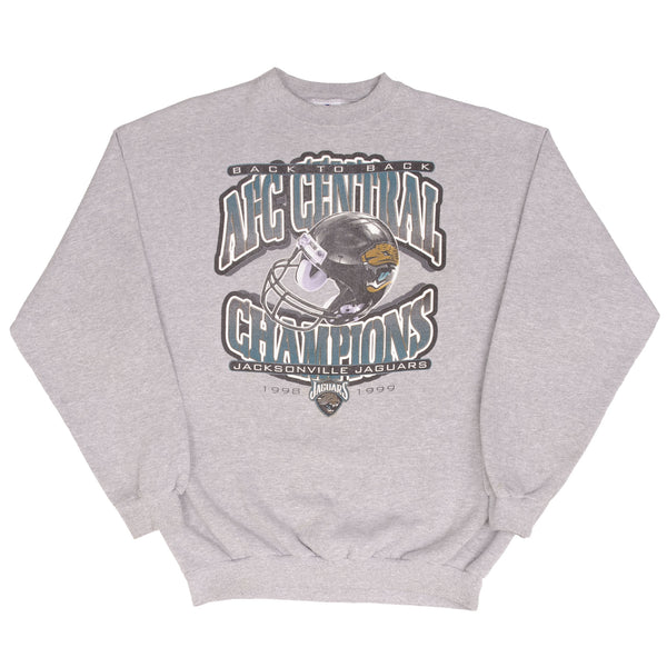 Vintage Nfl Jacksonville Jaguars Afc Champions 1999 Sweatshirt Size Large