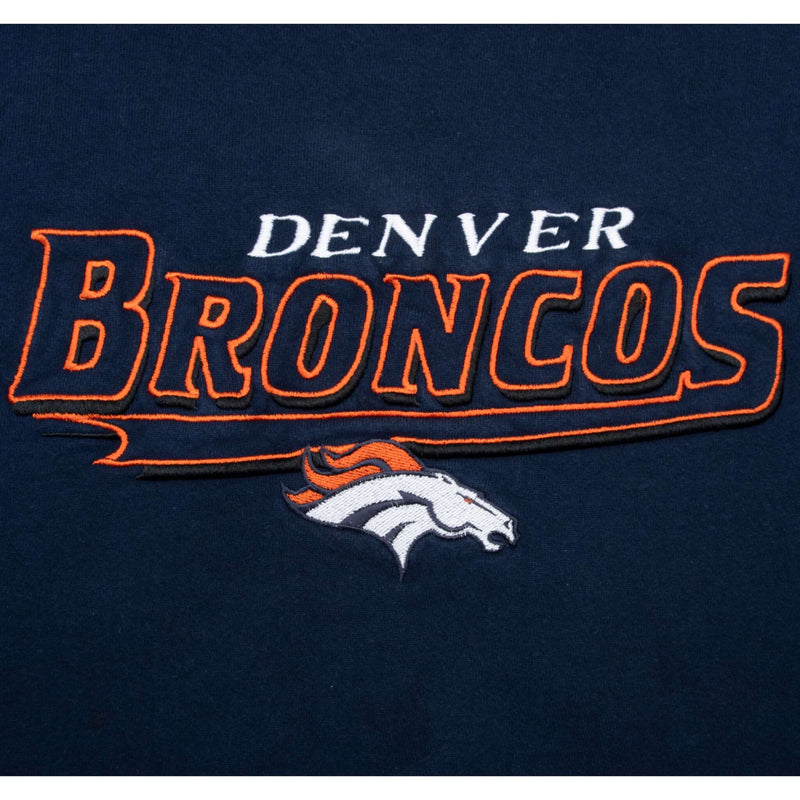 Vintage Nfl Denver Broncos Embroidered Sweatshirt 1990S Size Large