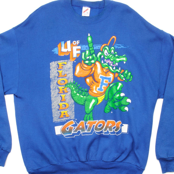 SUDADERA VINTAGE DE LOS GATORS DE LA UNIVERSIDAD DE FLORIDA, TALLA XL, FABRICADA EN EE. UU.