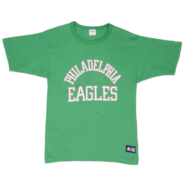 Vintage NFL Philadelphia Eagles 1980S Starter Tee Shirt Size Medium Made In USA With Single Stitch Sleeves