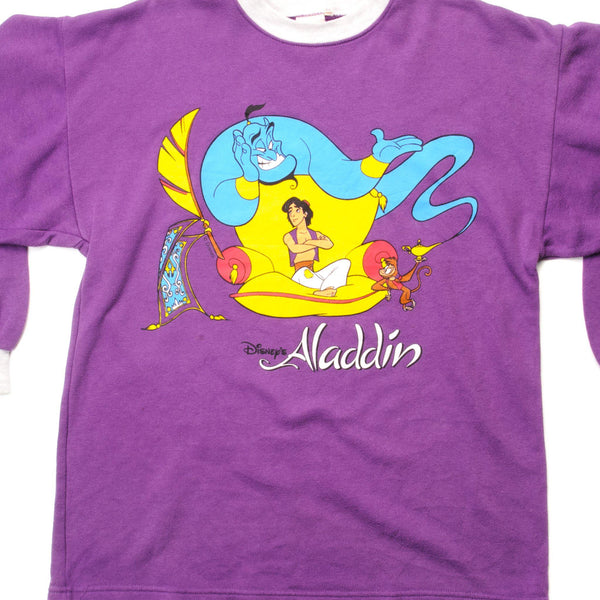 SUDADERA VINTAGE DISNEY ALADDIN AÑOS 90 TALLA XS