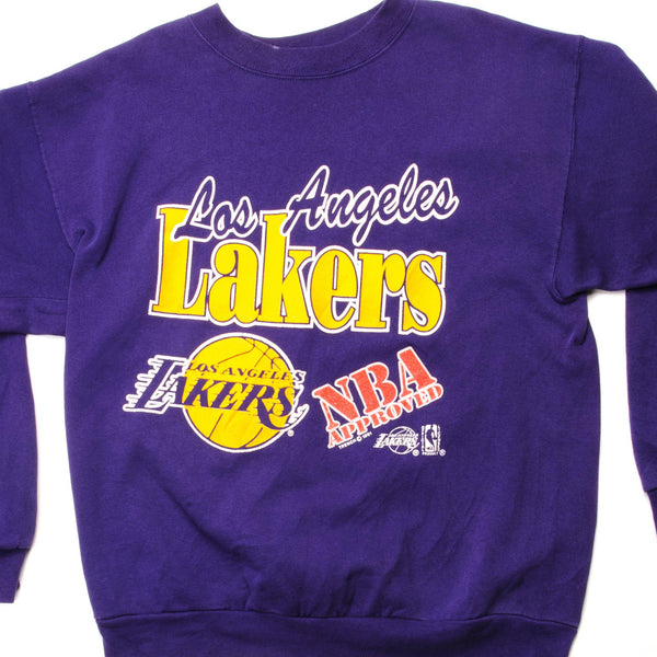 SUDADERA VINTAGE NBA LOS ANGELES LAKERS 1991 TALLA GRANDE FABRICADA EN EE. UU.