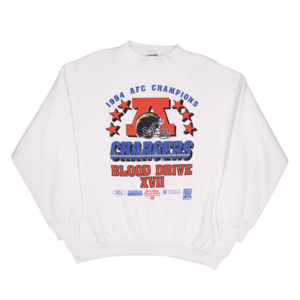 Vintage Nfl San Diego Chargers 1994 Afc Champions Sweatshirt Size XL