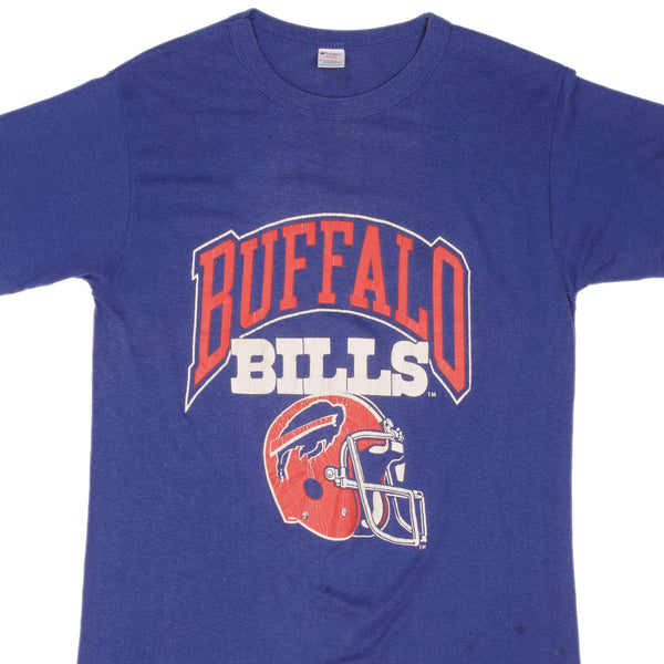 Vintage NFL Buffalo Bills Champion Tee Shirt 1980S Size Medium Made In USA With Single Stitch Sleeves