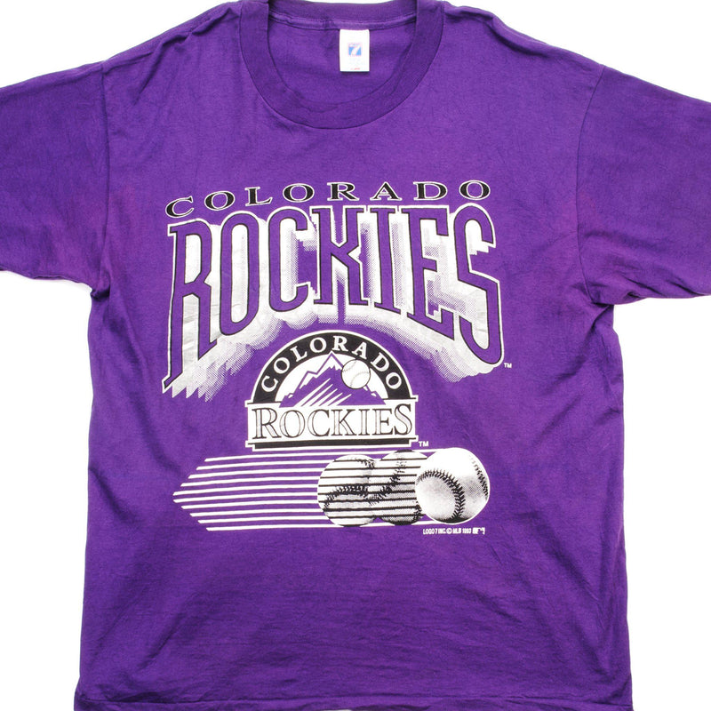 CAMISETA ANTIGUA DE LOS COLORADO ROCKIES DE LA MLB DE 1993, TALLA XL, EXCELENTE ESTADO