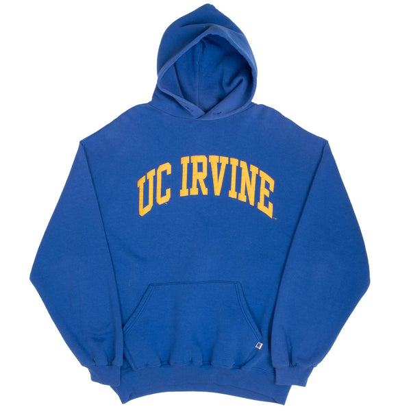 Vintage Uc Irvine Uci Russell Athletic Blue Hoodie Sweatshirt 1990S Size XL