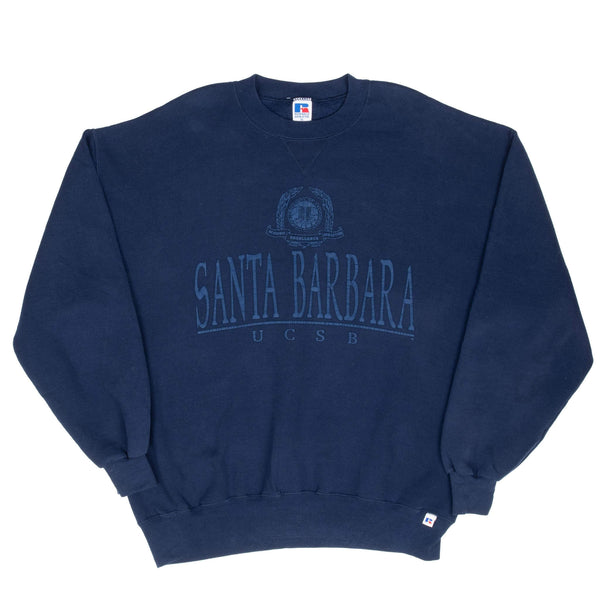 Vintage Ucsb Santa Barbara Blue Russell Sweatshirt 1990S Size XL Made In USA