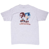 Vintage Sega Channel Sonic Knuckles 1990S Tee Shirt Size XL With Single Stitch Sleeves