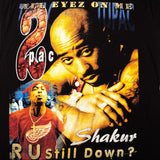 VINTAGE BOOTLEG 2PAC TUPAC DEATHROW TEE SHIRT 1990s SIZE MEDIUM