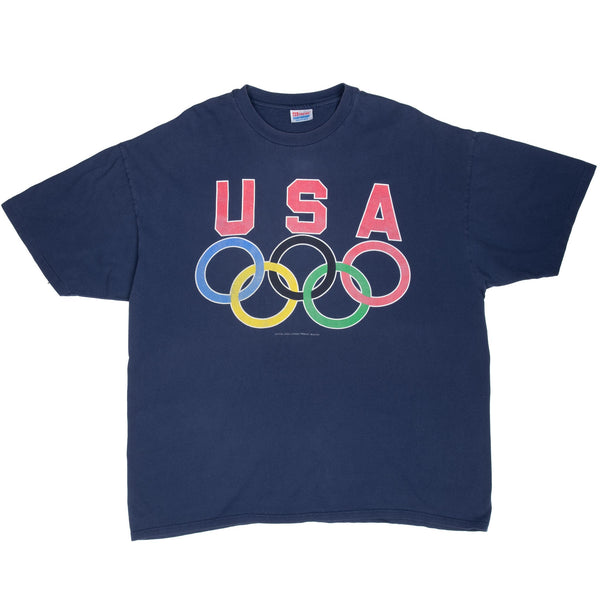 Vintage Olympics Team Usa Tee Shirt 1990S 2XL Made In Usa