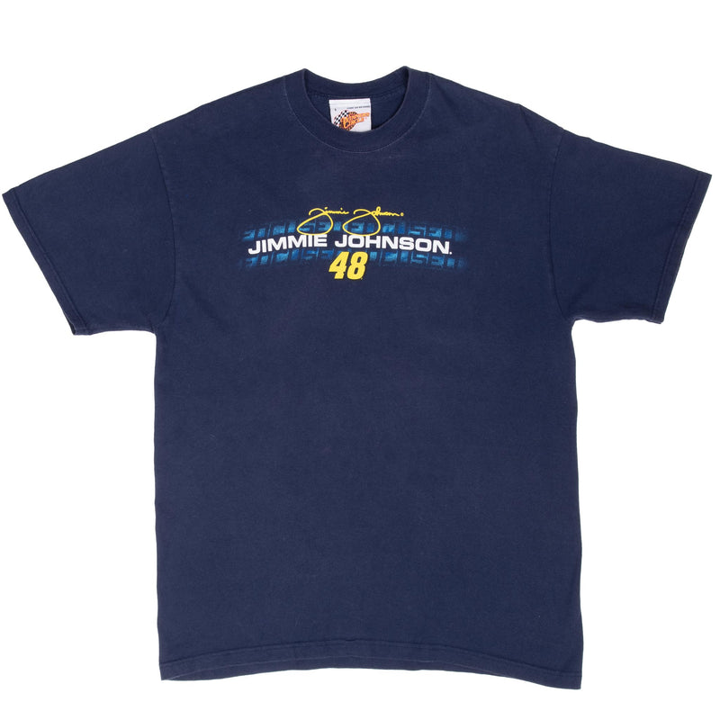 Vintage Nascar Jimmie Johnson Tee Shirt 2000S Size Large