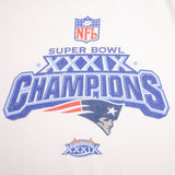 Vintage Nfl New England Patriots Super Bowl XXXIX Champions Long Sleeve Tee Shirt 2005 Size Large