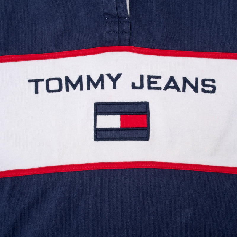 Vintage Tommy Hilfiger Jeans Rugby Polo Shirt Size Small