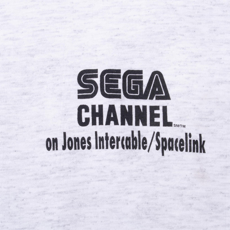 Vintage Sega Channel Sonic Knuckles 1990S Tee Shirt Size XL With Single Stitch Sleeves