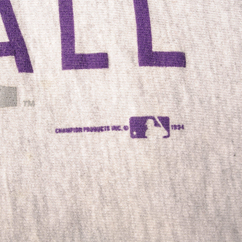 Vintage Champion Reverse Weave MLB Colorado Rockies Sweatshirt 1994 Size XL Made In USA, Tri-Blend Fabrics.