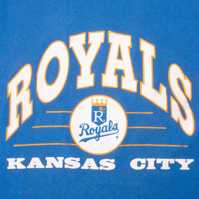 Vintage Mlb Kansas City Royals 1980S Tee Shirt Size Medium With Single Stitch Sleeves