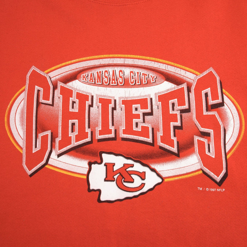 Vintage NFL Kansas City Chiefs Embroidered Taylor Swift 1997 Sweatshirt Size 2XL