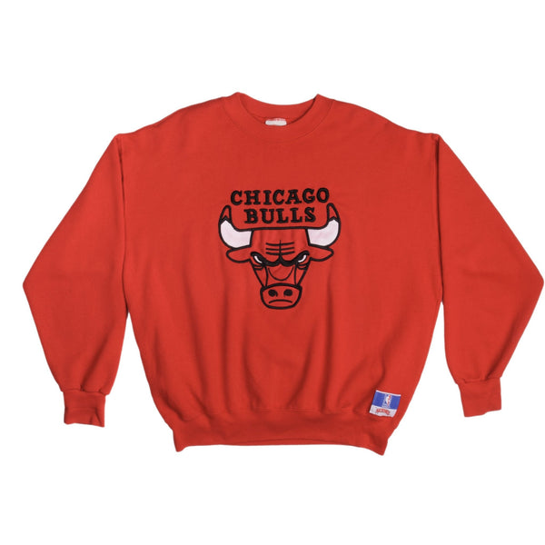 Vintage NBA Chicago Bulls 1990S Nutmeg Mills Sweatshirt Size Large Made In USA