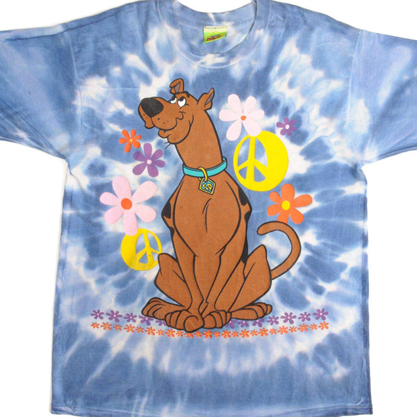 CAMISETA VINTAGE TIE-DYE DE SCOOBY DOO, AÑOS 90, TALLA MEDIANA