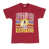 Vintage NFL Washington Redskins NFC Champion Superbowl XXVI 1991 Tee Shirt Size Medium Made In USA With Single Stitch Sleeves