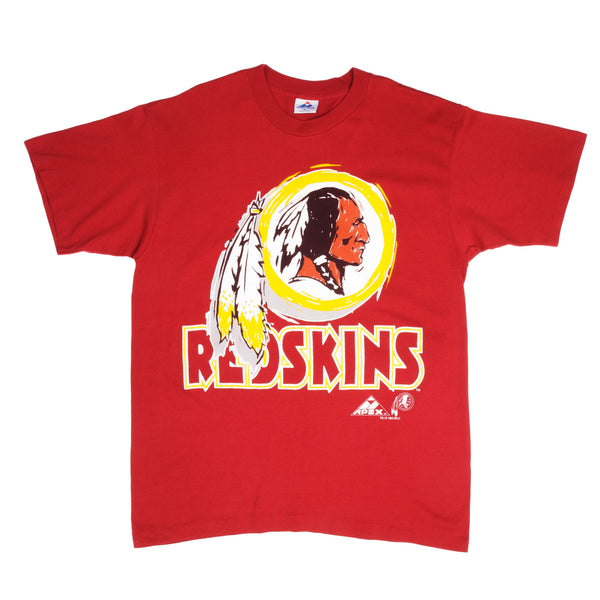 Vintage NFL Washington Redskins Tee Shirt 1994 Size XL Made In USA With Single Stitch Sleeves.