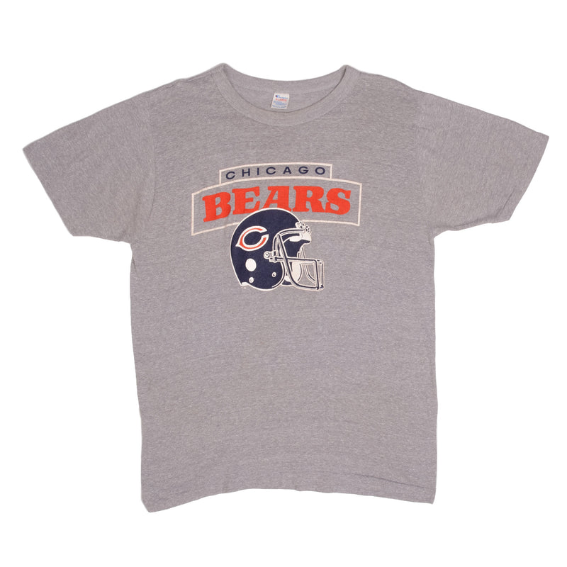 Vintage Champion NFL Chicago Bears Tee Shirt  Size Large Made In USA With Single Stitch Sleeves