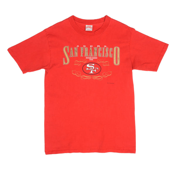 Vintage NFL San Francisco 49Ers Tee Shirt 1994 Size Large Made In USA With Single Stitch