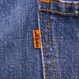 PANTALONES DE CAMPANA LEVIS VINTAGE 684 JEANS INDIGO NARANJA TAB 70S W31 L29 HECHOS EN EE. UU.