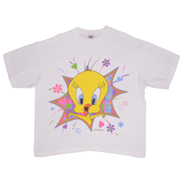 CAMISETA VINTAGE LOONEY TUNES TWEETY 1997 TALLA 2XL