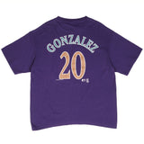 Vintage Mlb Arizona Diamondbacks Luis Gonzalez #20 2000 Tee Shirt Size XL