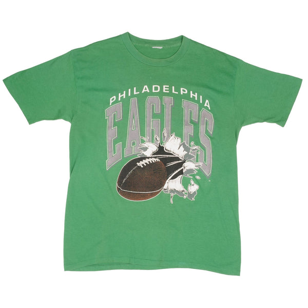 Vintage NFL Philadelphia Eagles 1980S Tee Shirt Size Large With Single Stitch Sleeves