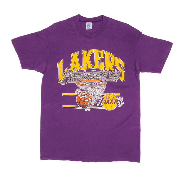 CAMISETA VINTAGE NBA LOS ANGELES LAKERS AÑOS 90 TALLA GRANDE FABRICADA EN EE. UU.