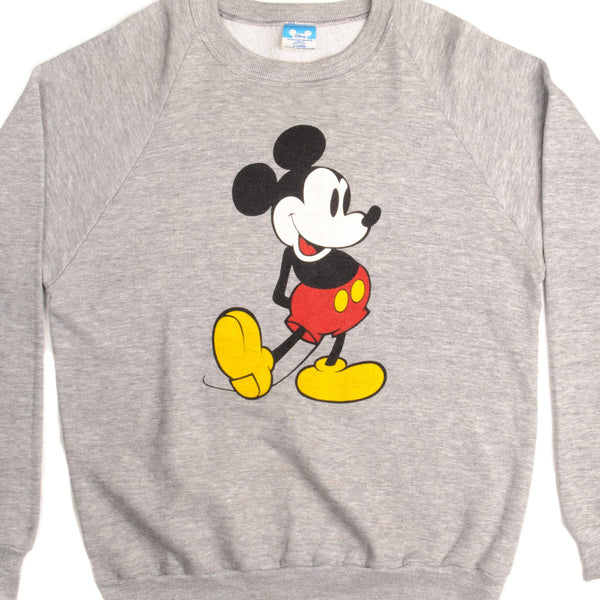 SUDADERA VINTAGE DISNEY MICKEY TALLA GRANDE FABRICADA EN EE. UU. AÑOS 80