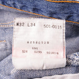 JEANS VINTAGE LEVIS 501 TALLA 32X34 W32 L34 FABRICADO EN EE. UU.