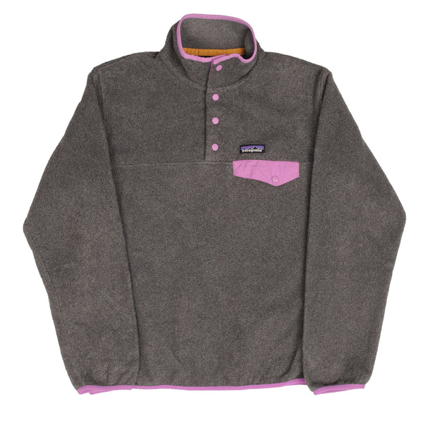 Vintage Patagonia 2000S Synchilla Snap T Grey Fleece Pullover Size Medium