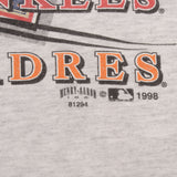 Vintage Mlb Padres Vs Yankees World Series 1998 Tee Shirt Size Large