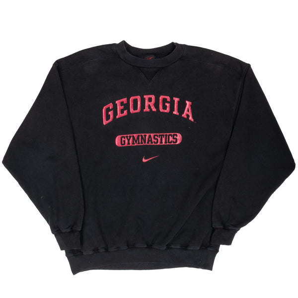 Vintage Ncaa Nike Georgia University Gymnastics Sweatshirt 1990S Size Medium